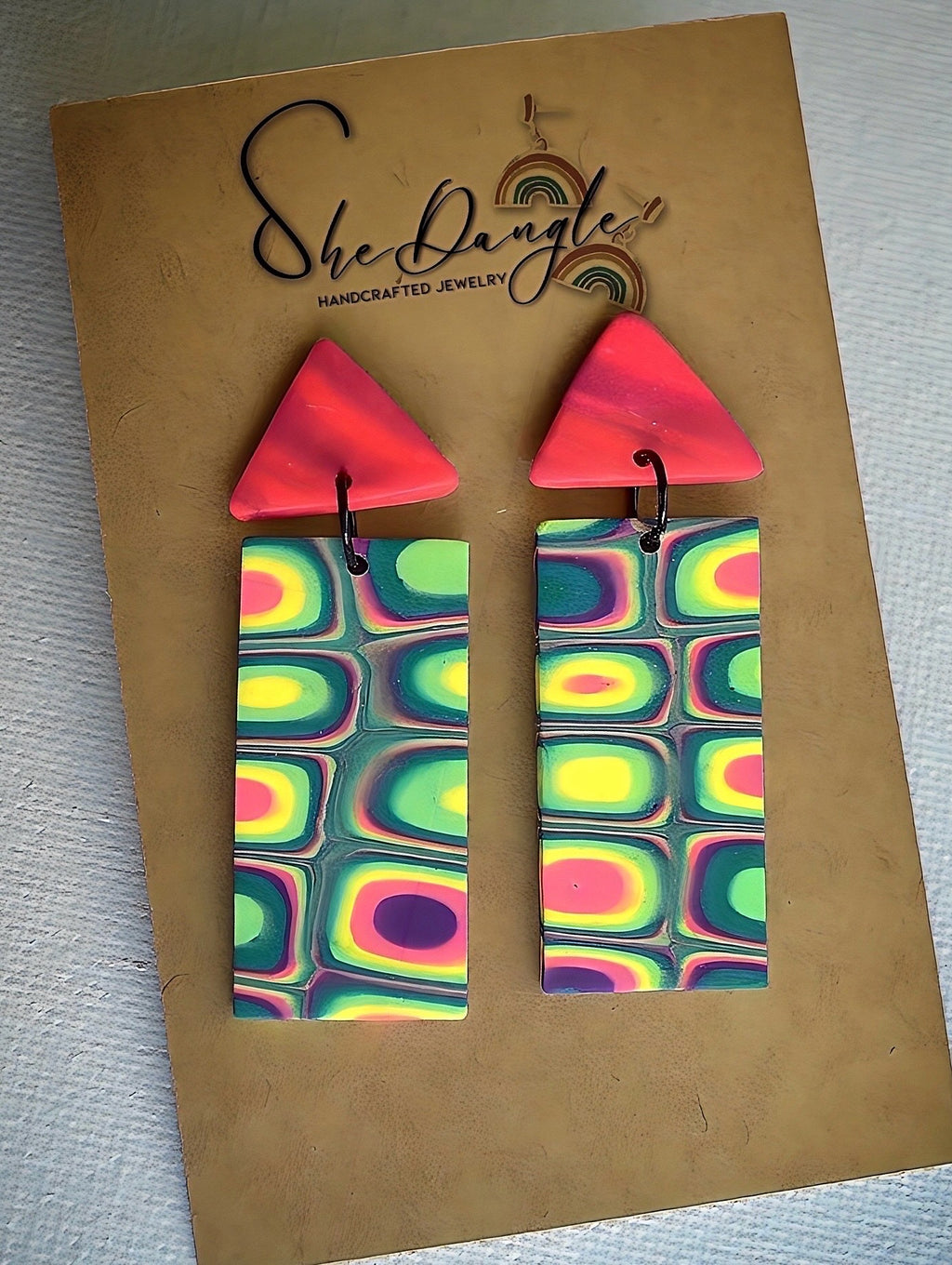 TrippyGrid Earrings